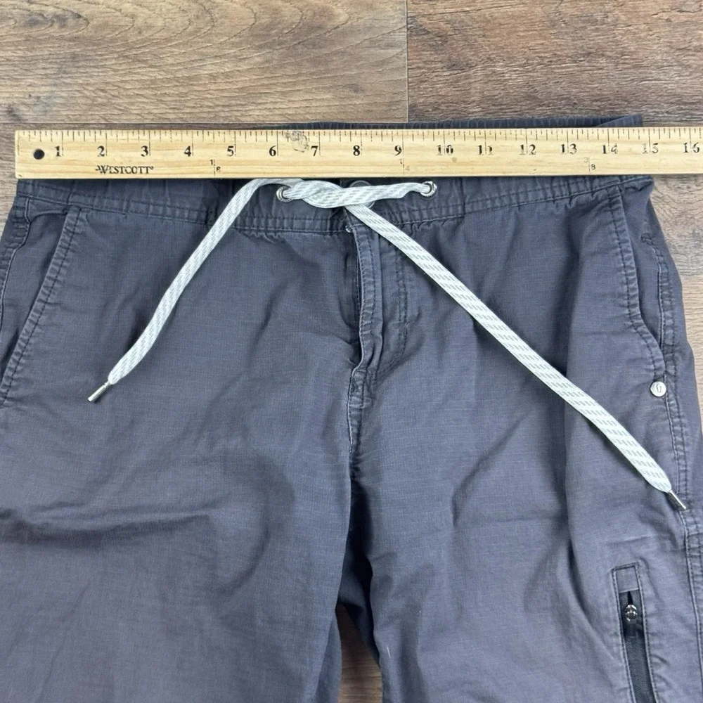 Vuori Ripstop Pants Womens Medium Rise And Shine Organic Cotton Gray Flaw
